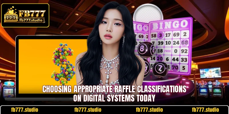 Choosing appropriate raffle classifications on digital systems today