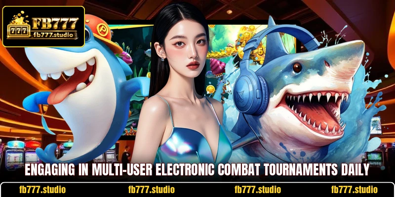 Engaging in multi-user electronic combat tournaments daily