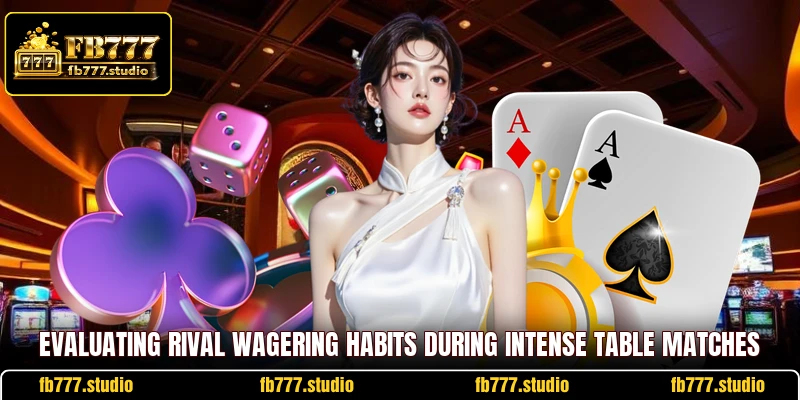 Evaluating rival wagering habits during intense table matches