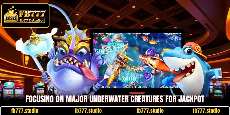 Focusing on major underwater creatures for jackpot