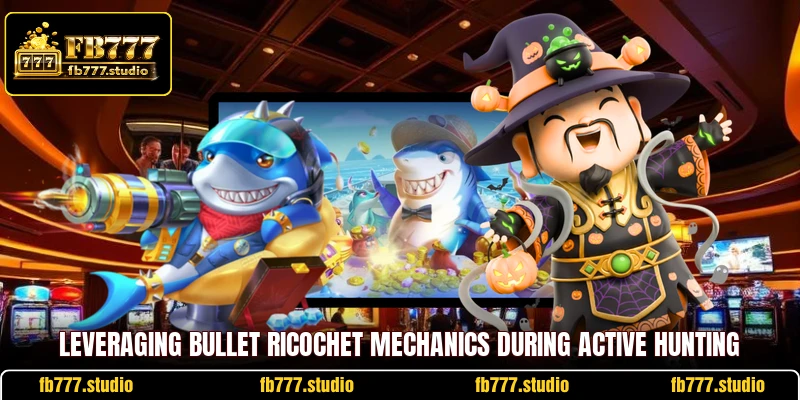 Leveraging bullet ricochet mechanics during active hunting