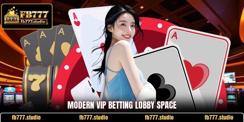 Modern VIP betting lobby space