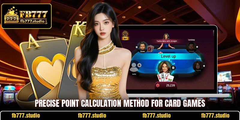 Precise point calculation method for card games