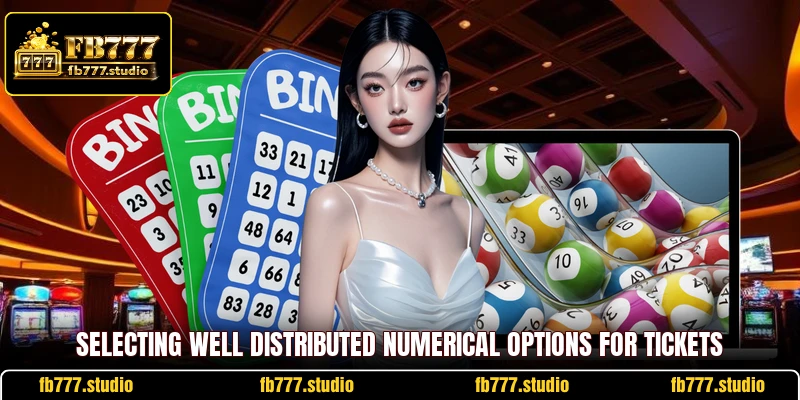 Selecting well distributed numerical options for tickets