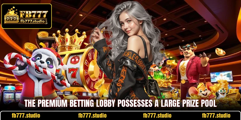 The premium betting lobby possesses a large prize pool