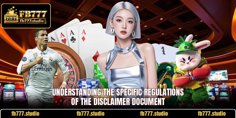 Understanding the specific regulations of the disclaimer document
